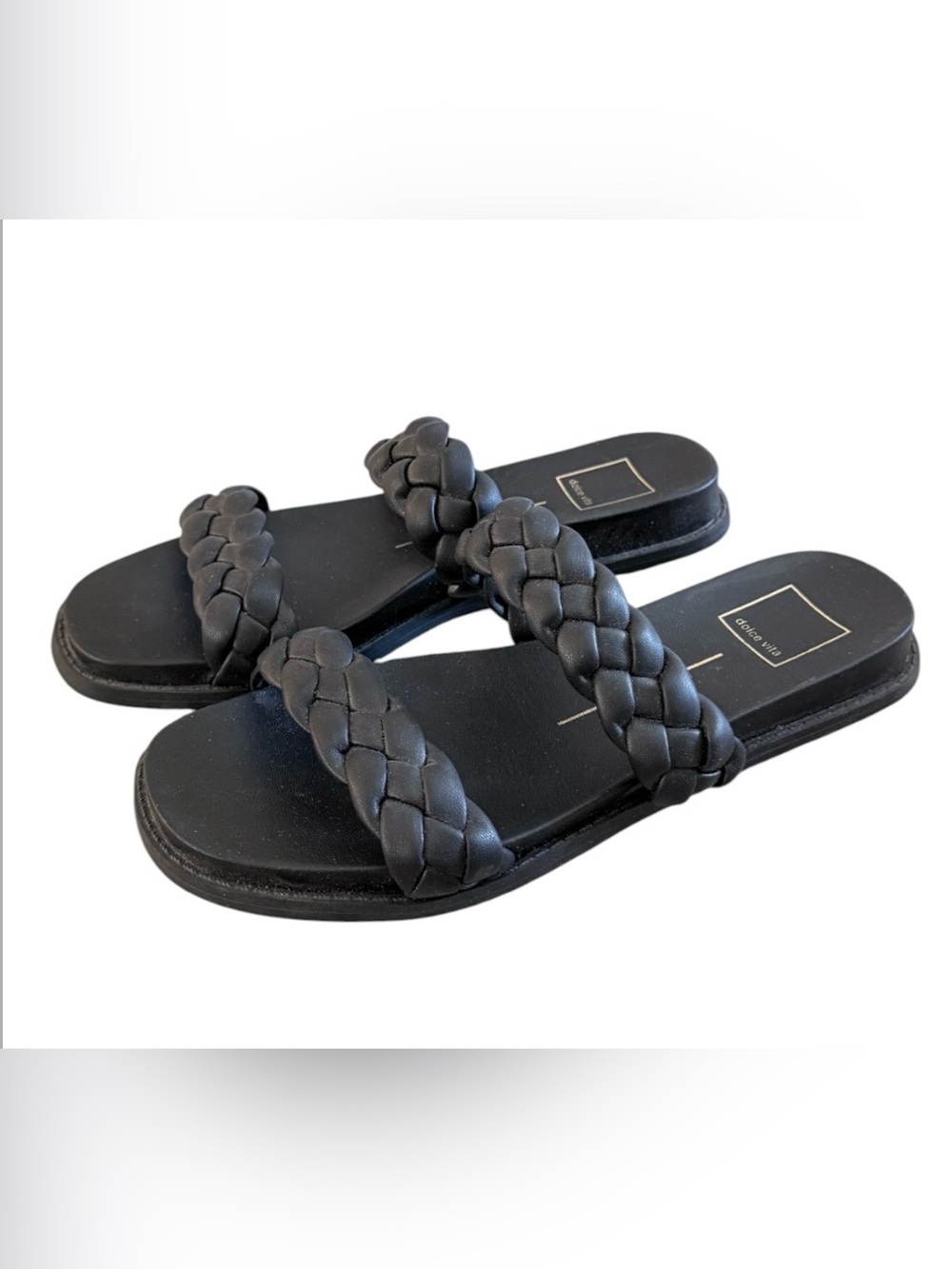 Dolce Vitas Women’s black Glade Slide Sandals 8.5